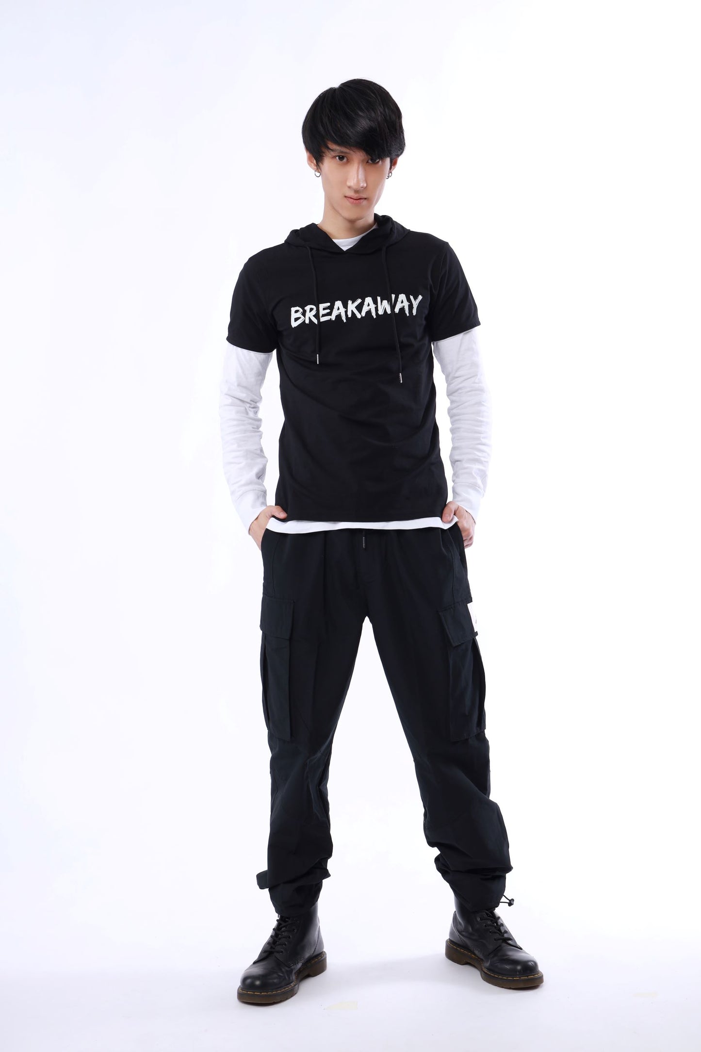 Short sleeved hoodie