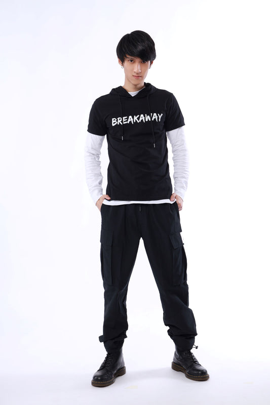 Short sleeved hoodie