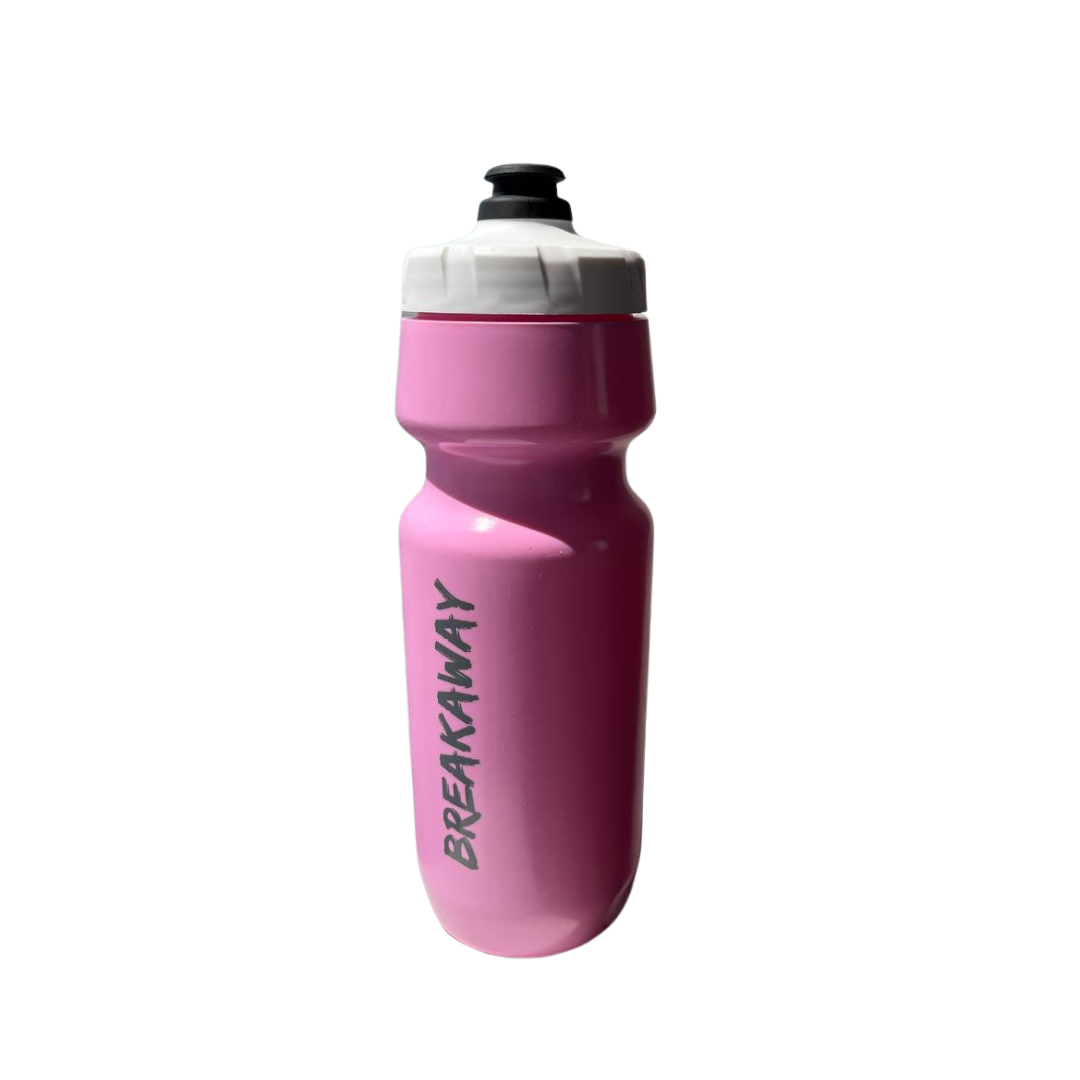 Pink cycling hot sale water bottle